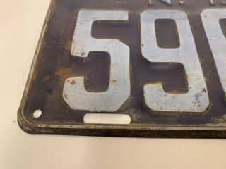 Authentic 1923 York CAR LICENSE PLATE ANTIQUE Metal,  16” By 6” 2