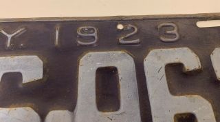 Authentic 1923 York CAR LICENSE PLATE ANTIQUE Metal,  16” By 6” 3