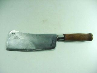 S.  Richard Antique Meat Cleaver Southbridge Mass.  13 " Long 7 " Blade - Tool