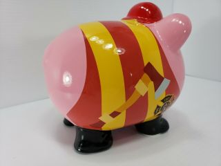 Rare HTF FAB Starpoint Fireman Piggy Bank Fire Department Ceramic Coin Bank 3