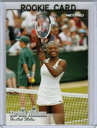 " Rare " Serena Williams 2003 Netpro Rookie Card 100 39 Grand Slam Titles