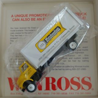 Vintage Winross 1:64 Diecast Box Truck Mib The Merchandiser Pa Rare Promotional