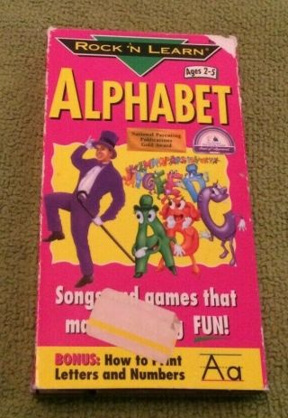 Rock N Learn Alphabet Vhs 1998 Children 