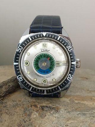 Extremely Rare Vintage Difor Thermo - Nautic Divers Watch