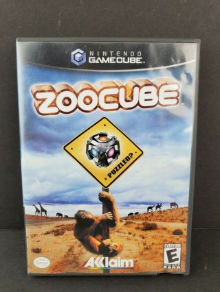 Zoocube (nintendo Gamecube,  2002) Complete Game Rare Zoo Cube Puzzle