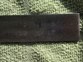 VINTAGE THE L.  S.  STARRETT 18 INCH SLOTTED MACHINIST RULER/BLADE OLD LOGO RARE 3