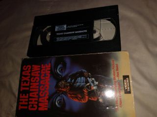 Texas Chainsaw Massacre Vhs Movie Very Scary Horror.  Rare Collectible