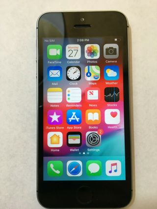 Iphone Se 32gb Space Gray A1662 Extremely Rare Ios 12