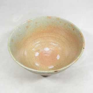 B420: Korean Pottery Tea Bowl Ido - Chawan With Appropriate Glaze And Shape