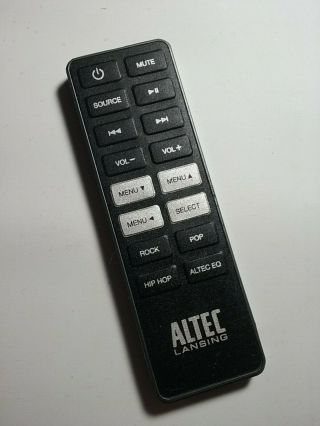 Rare Altec Lansing Imt630 Remote Control W/ Battery Ships