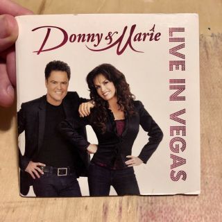 Donny & Marie - Live In Vegas,  Cd (rare)