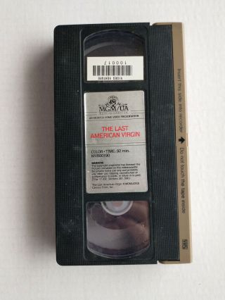 The Last American Virgin (vhs 1982) Comedy Video Tape Only (no Box) Rare