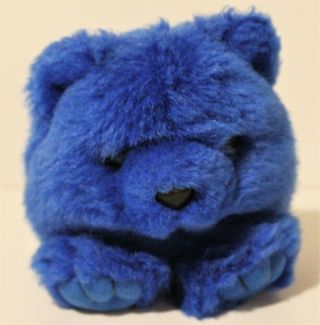 Rare Vintage1994 Swibco Puffkins The Blue Bear Skylar Plush Stuffed Animal