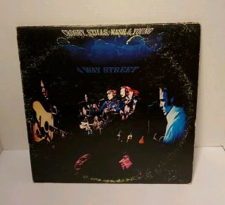 Vinyl Crosby Stills Nash And Young 4 Way Street 2lp With Insert Rare Pr Vg,  Vtg