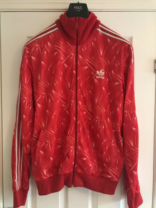 Rare Vintage Liverpool Fc Adidas Originals Football Track Jacket - Xl