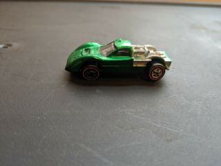 Vintage Hot Wheels Redline Red Line Ford J - Car Green Mattel Missing Hood Rare