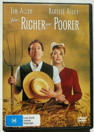 For Richer Or Poorer (dvd) Region 4 Tim Allen Kirstie Alley Comedy Rare Oop