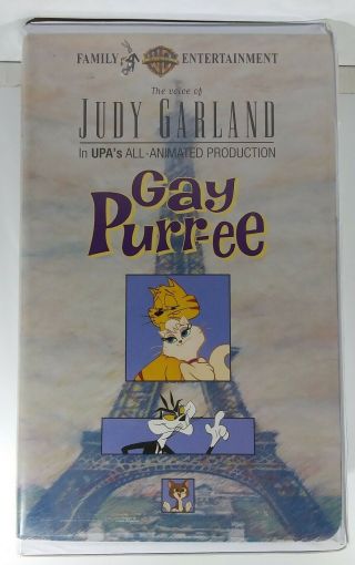 Gay Purr - Ee (vhs,  1991) Judy Garland Animated Cat Cartoon Rare Oop