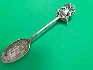 Sterling Sliver Souvenir Spoon Detriot By F.  G.  Smith & Sons 5 "
