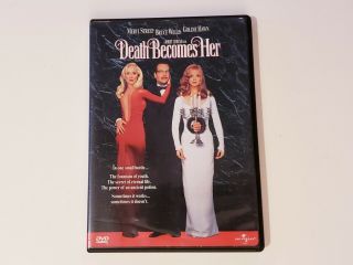 Death Becomes Her [dvd] - Bruce Willis,  Meryl Streep,  Goldie Hawn Rare Oop