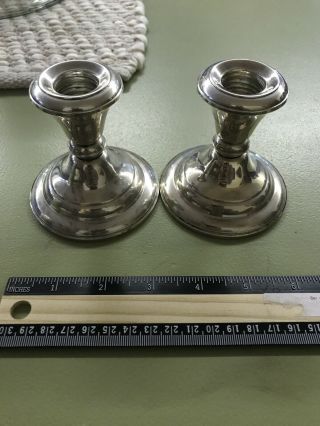 Vintage Frank Whiting 2001 Sterling Silver Candle Stick Holders