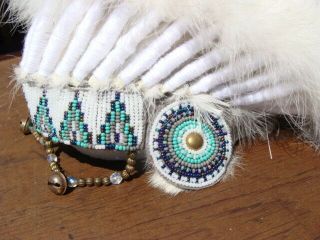 Rare Antique Native American Indian Headdress Women 