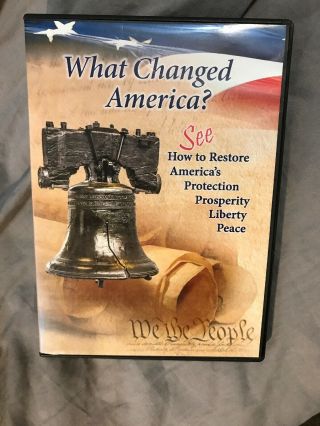 Rare What Changed America? Dvd Conservative 2016 James Madison Institute Movie