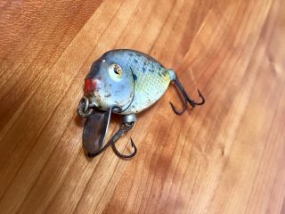 Early Vintage Fishing Lure Heddon Dowaglac 740 Shad 2 hook Tiny Punkin - seed 2 