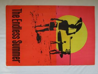 Vintage Surfing The Endless Summer Movie Poster 1987 Surf Art Bruce Brown August