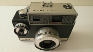Rare Argus Autronic 35mm Film Camera W/ 50mm F/2.  8 Cintar Lens C3 Brick
