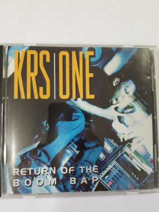 Rare 1st Press Krs One Return Of Boom Bap Cd 1993 Bdp Boogie Down Classic Good