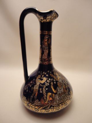 Greek Gods Dionysus Apollo Daphne Rare Ancient Greek Art Pottery Vase Lagynos