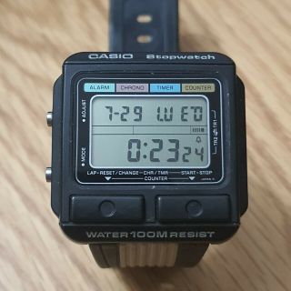 Rare Vintage Casio W - 500 211 Stopwatch Digital Retro Watch Japan 80 