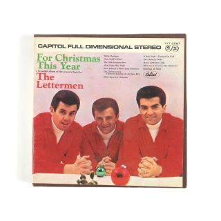 Vintage The Lettermen Reel Tape For Christmas This Year 3 3/4 Ips Rare