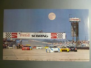 1983 Porsche 935 12 Hours Of Sebring Race Car Print Picture Poster Rare L@@k