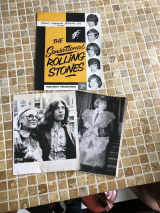 Rolling Stones Uk Tour Rare Tour Programme 1964 Plus Press Photos Brian Jones