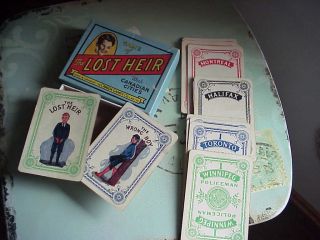 Rare VTG Lost Heir Card Game Canadian French / English Canada Games Co 3