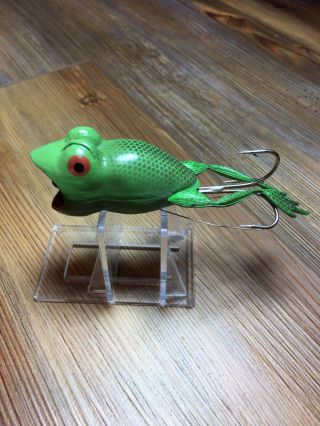Vintage Fishing Lure Rare Jenson Plunker Frog Tough Texas Bait