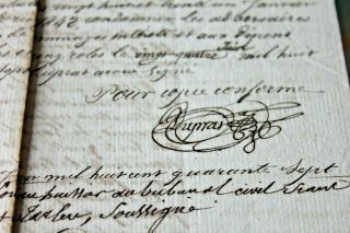 1842 Justice Conclusion Manuscript Document With Judges Signatures