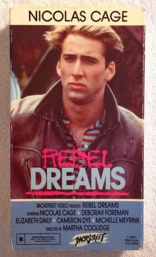 Rebel Dreams (prev.  Viewed Vhs) Nicolas Cage Very Rare Htf Never On Dvd