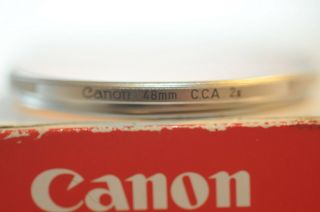 Canon Rangefinder 48mm C.  C.  A 2x Warm Chrome Filter For 50mm F/1.  4 L39 Lens Rare