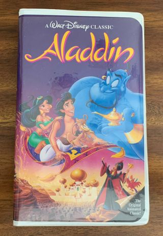Aladdin (vhs,  1993) Black Diamond Classic - Rare 1662 -
