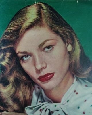 Hollywood 1940s Print Pin Up Rare Photo Lauren Bacall Diana Lynn 13x10