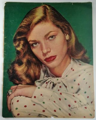 Hollywood 1940s Print Pin Up Rare Photo Lauren Bacall Diana Lynn 13x10 2