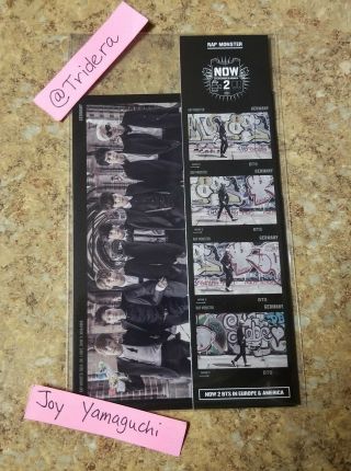 Bts Now 2 Rap Monster Bookmark & Group Standee Kpop Oop Rare Limited