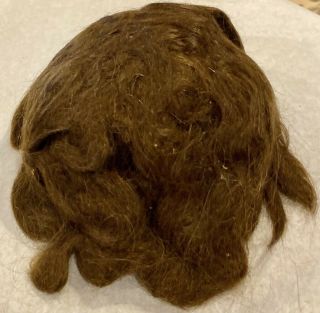 113 Antique 12 - 13 " Mohair Doll Wig For Antique Bisque Doll