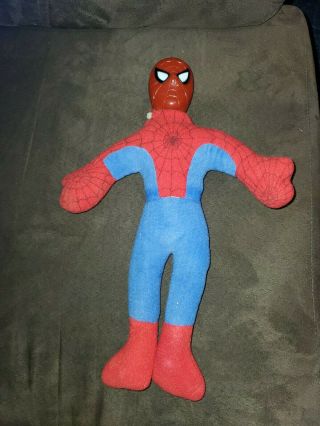 Rare Spider - Man 14 Action Figure Stuffed Vintage Toy Mego Era