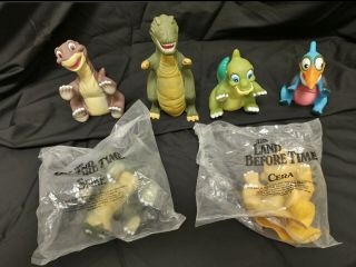 Rare Pizza Hut 1988 Complete Set Of 6 Land Before Time Puppets