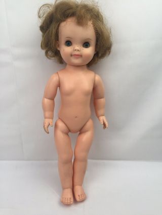 Vintage Effanbee 1959 Patsy Ann Doll,  15 " Tall No Clothes