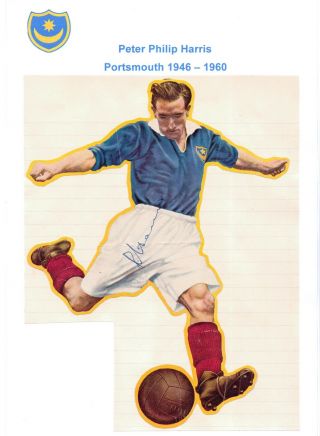 Peter Harris Portsmouth 1946 - 1960 Rare Hand Signed Picture Cutting